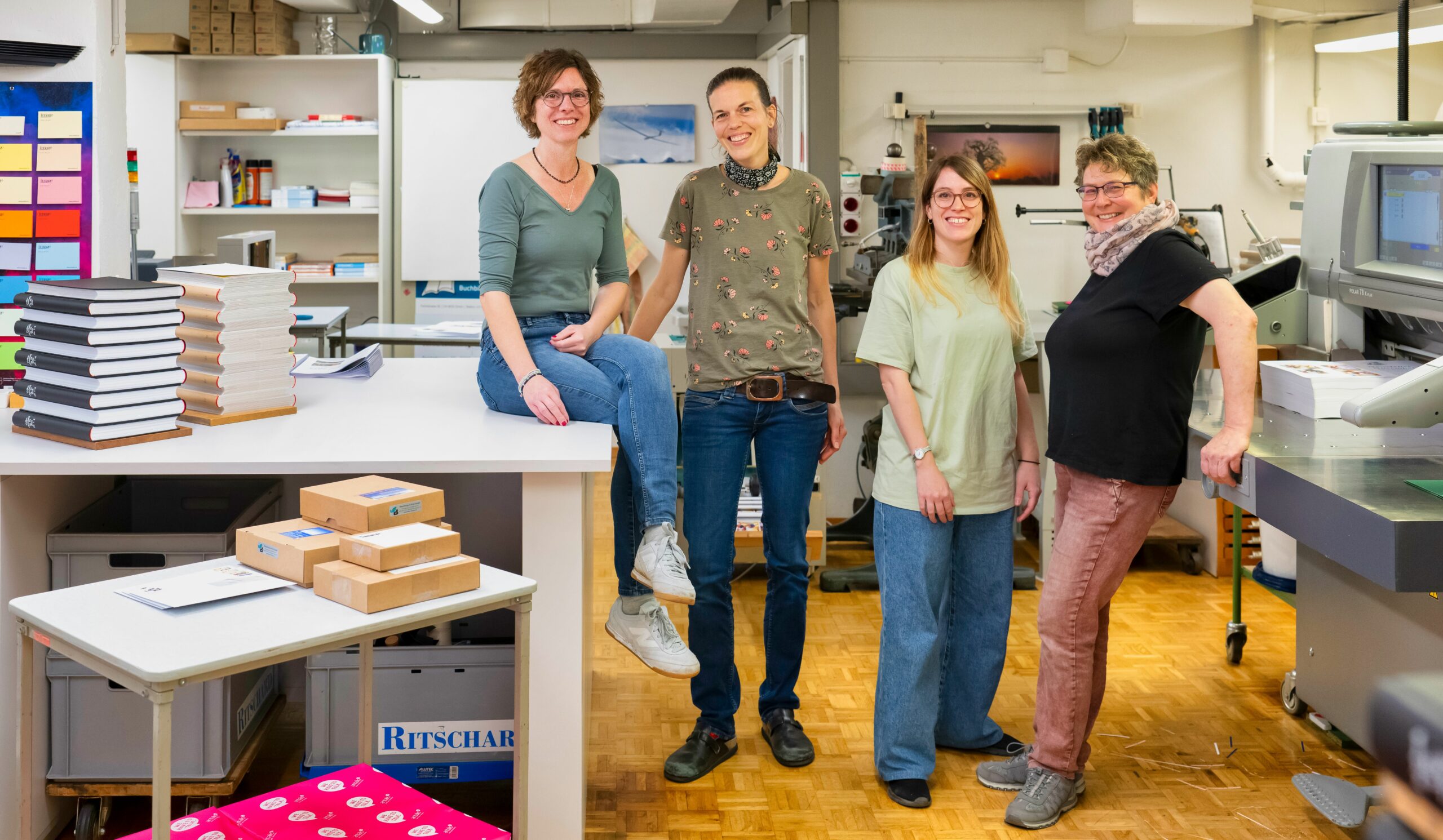 Team der Buchbinderei Ritschard